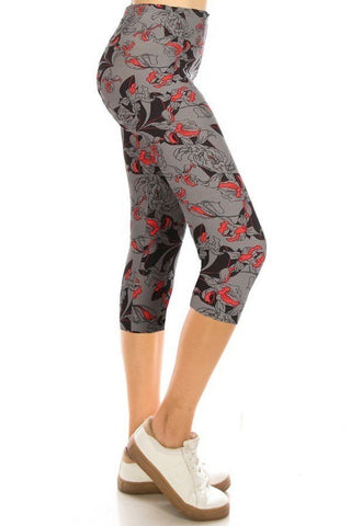 Print Capri Leggings Look Up Deals