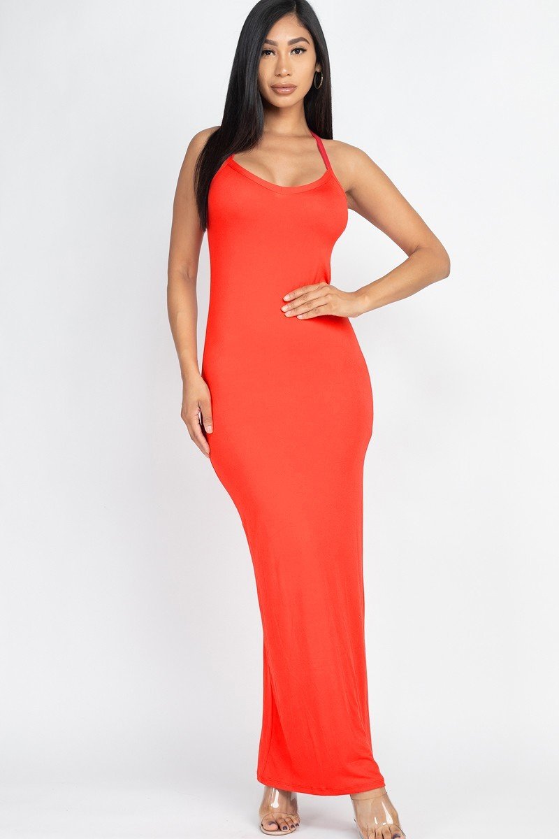 Racer Back Maxi Dress Look Up Deals