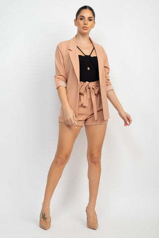 Roll-up Quarter Sleeve Jacket Look Up Deals