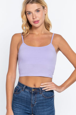 Round Neck W/removable Bra Cup Cotton Spandex Bra Top Look Up Deals