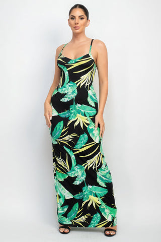 Scoop Tropical Print Maxi Dress Look Up Deals