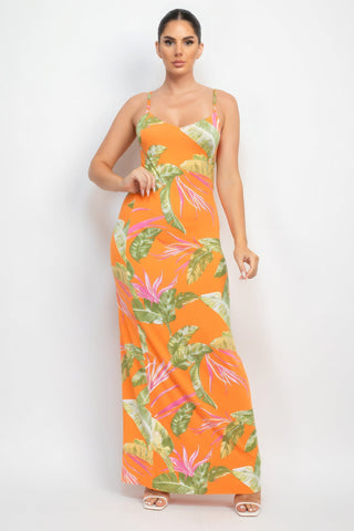 Scoop Tropical Print Maxi Dress Look Up Deals