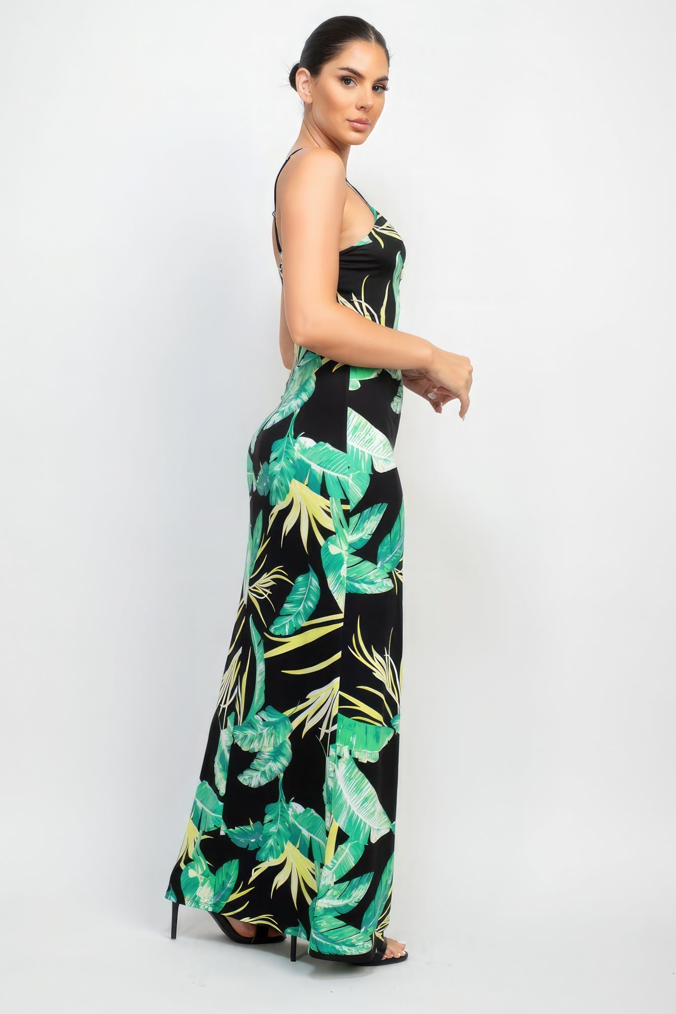 Scoop Tropical Print Maxi Dress Look Up Deals