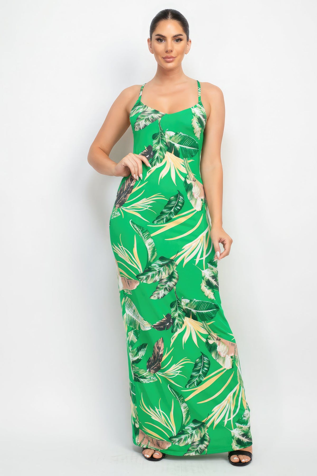 Scoop Tropical Print Maxi Dress Look Up Deals