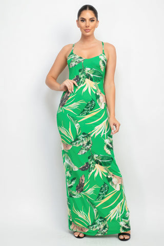 Scoop Tropical Print Maxi Dress Look Up Deals