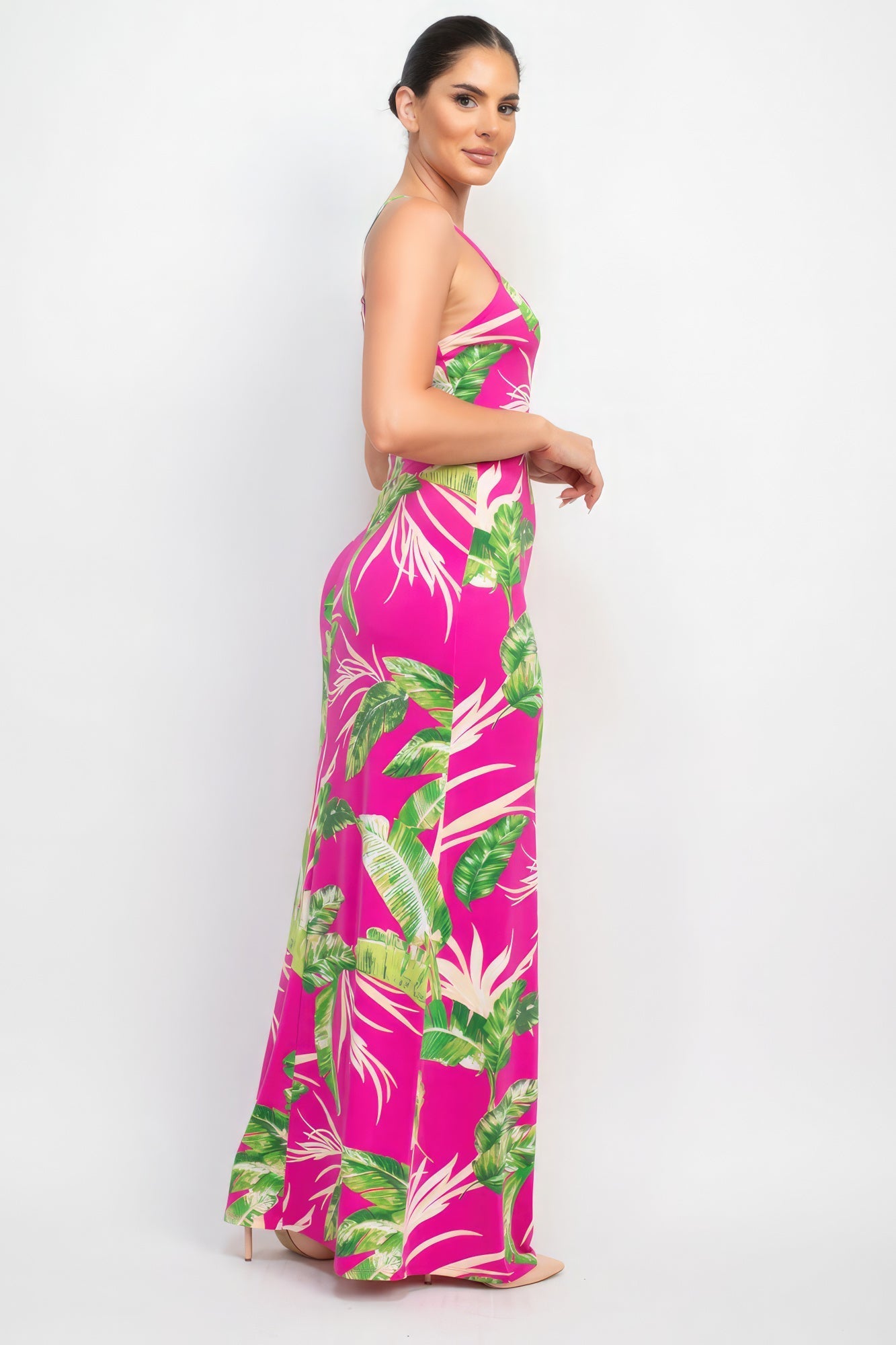 Scoop Tropical Print Maxi Dress Look Up Deals