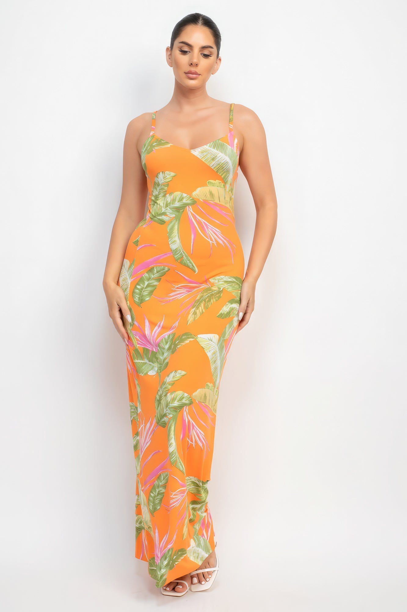 Scoop Tropical Print Maxi Dress Look Up Deals