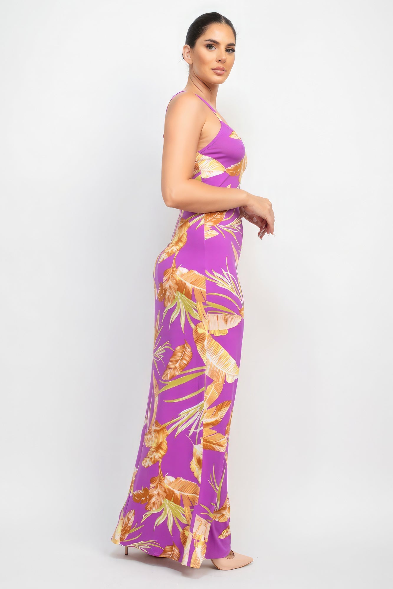 Scoop Tropical Print Maxi Dress Look Up Deals