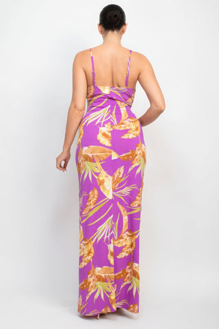 Scoop Tropical Print Maxi Dress Look Up Deals