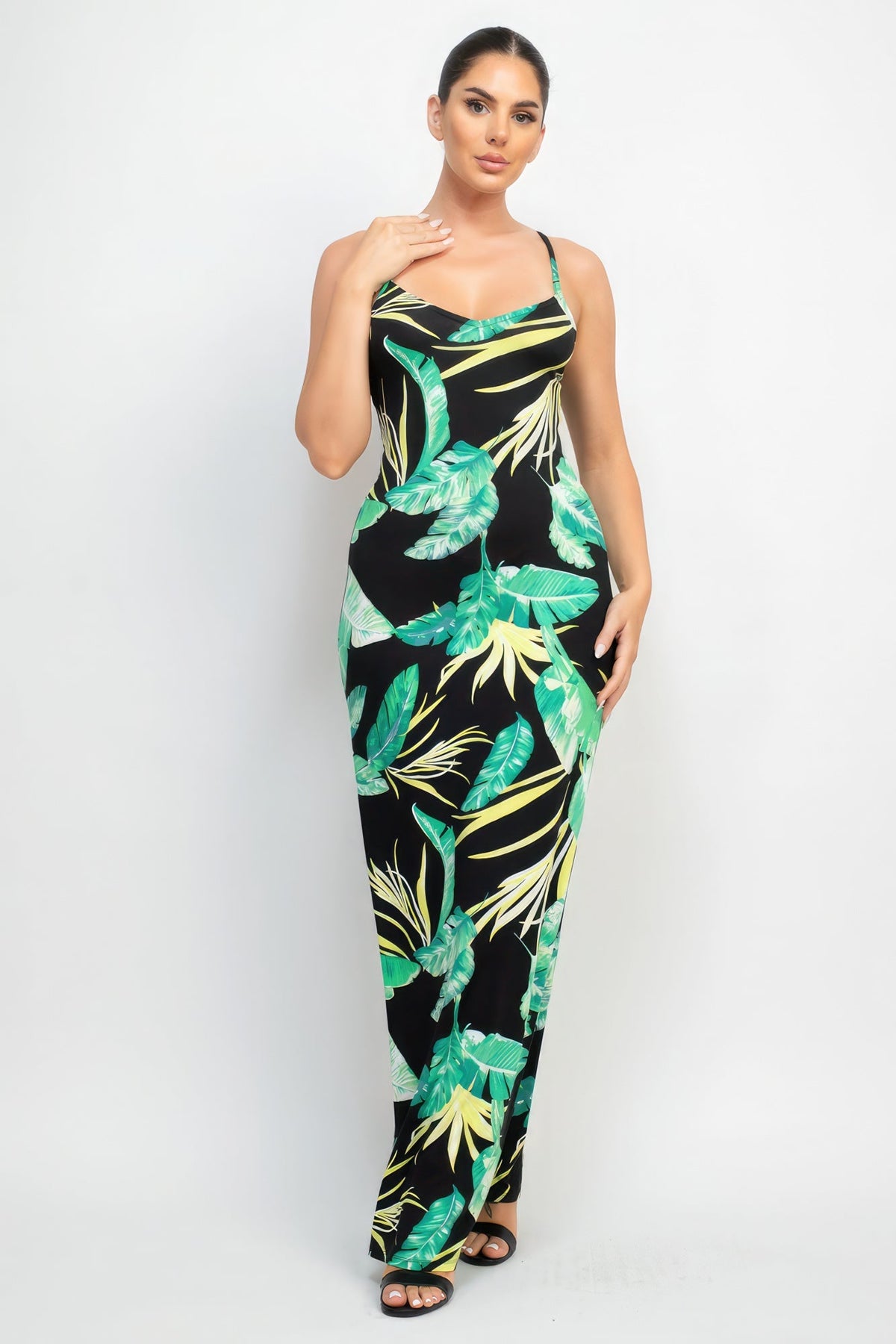 Scoop Tropical Print Maxi Dress Look Up Deals