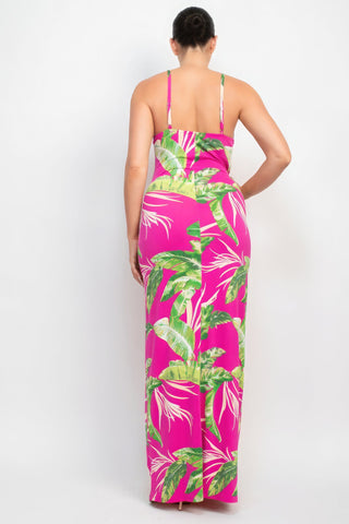 Scoop Tropical Print Maxi Dress Look Up Deals