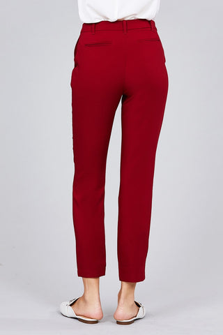 Seam Side Pocket Classic Long Pants Look Up Deals