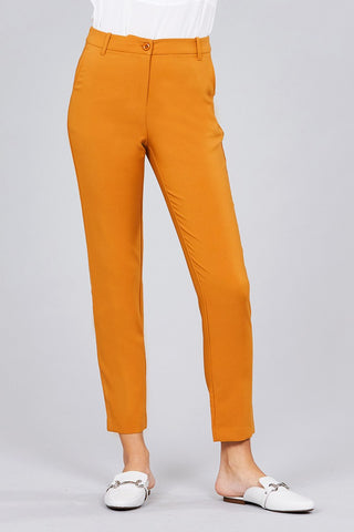 Seam Side Pocket Classic Long Pants Look Up Deals