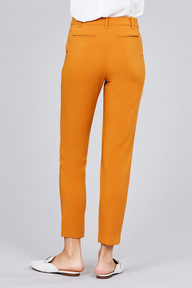 Seam Side Pocket Classic Long Pants Look Up Deals