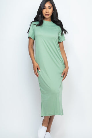 Side Pocket Tee Dress Look Up Deals