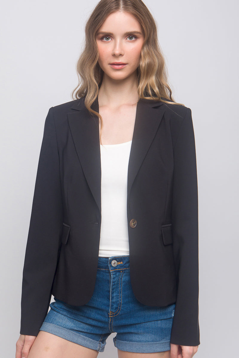 Single Button Closures Vertigo Blazer Look Up Deals