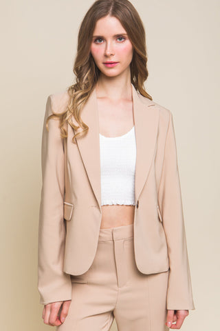 Single Button Closures Vertigo Blazer Look Up Deals