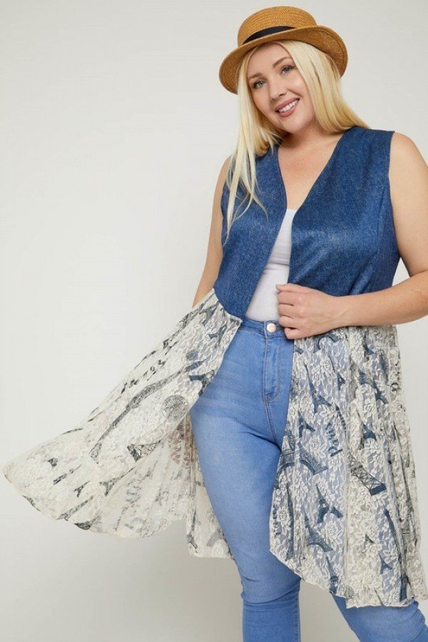 Sleeveless, Lace Cardigan Look Up Deals