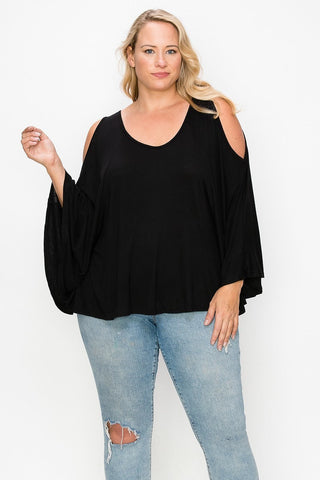 Solid Top Featuring Kimono Style Sleeves Look Up Deals