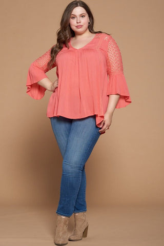 Solid Woven Babydoll Blouse Look Up Deals