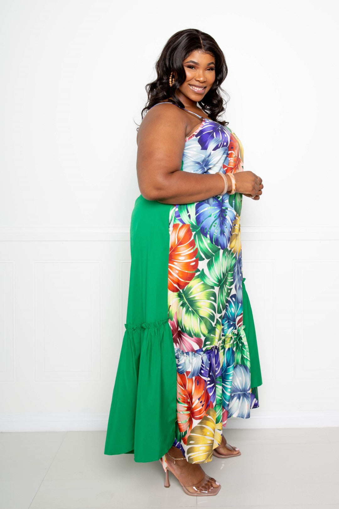 Splice Tropical Dress Look Up Deals