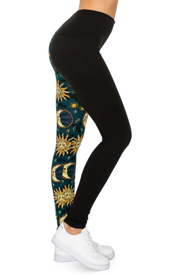 Spliced 5-inch Long Yoga Style Banded Lined Knit Legging With High Waist Look Up Deals