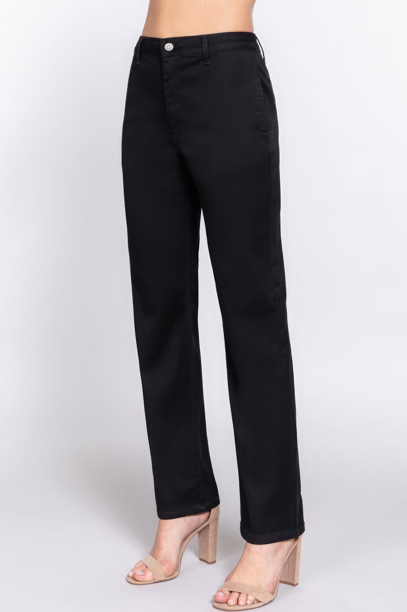 Straight Fit Twill Long Pants Look Up Deals