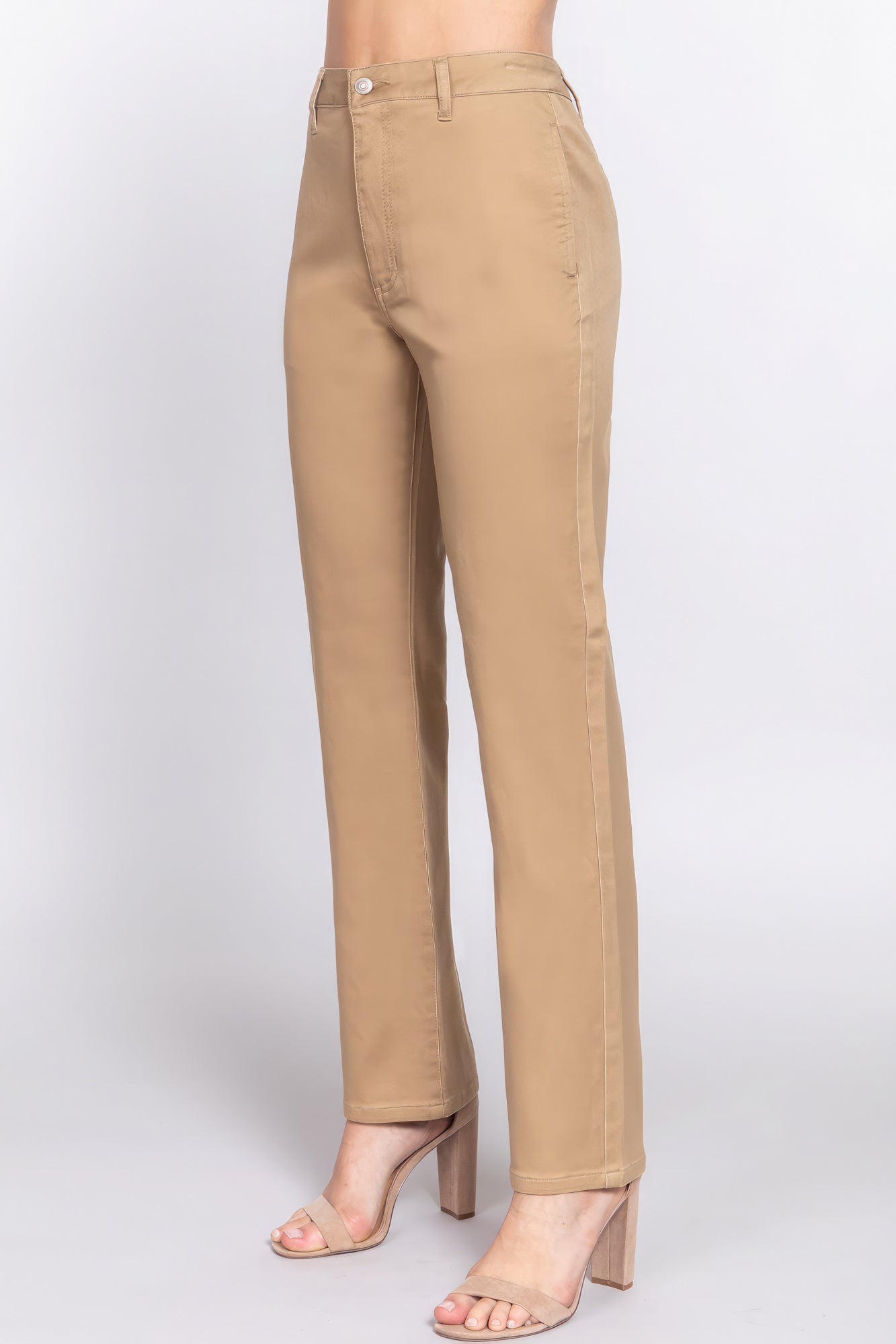 Straight Fit Twill Long Pants Look Up Deals