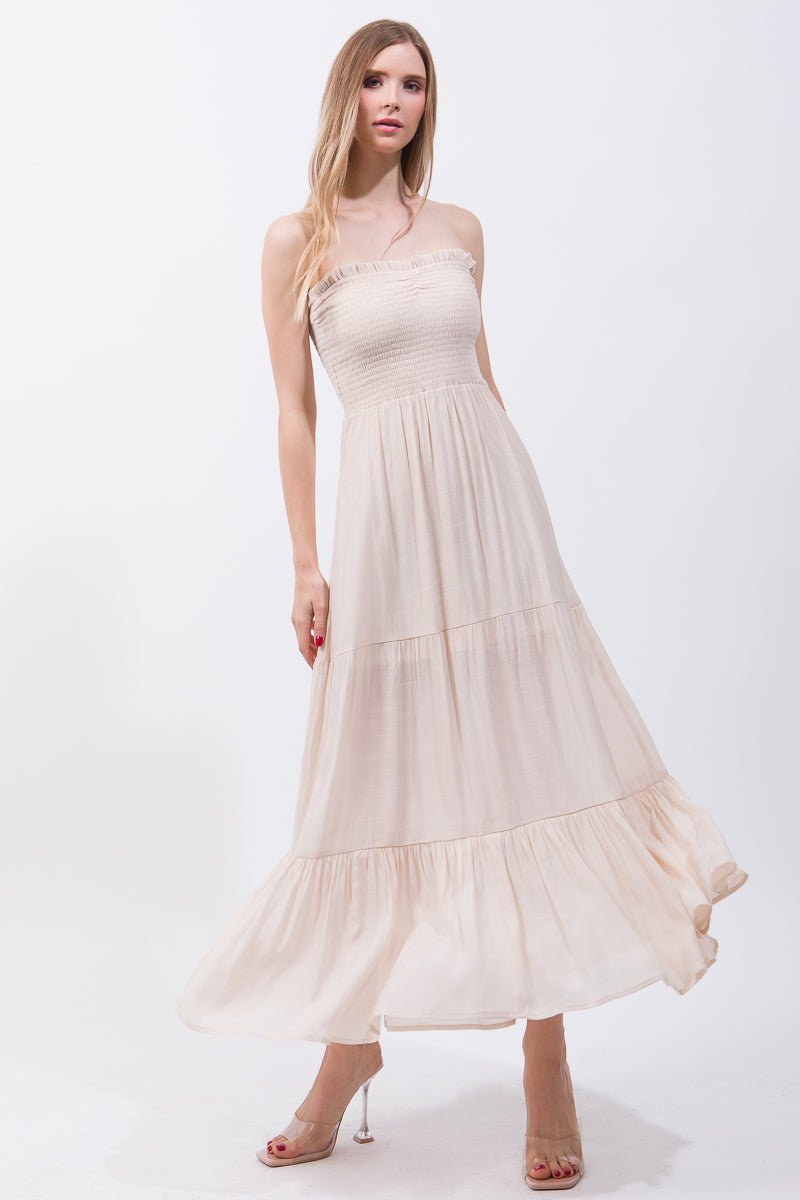 Strapless Maxi Dress Look Up Deals