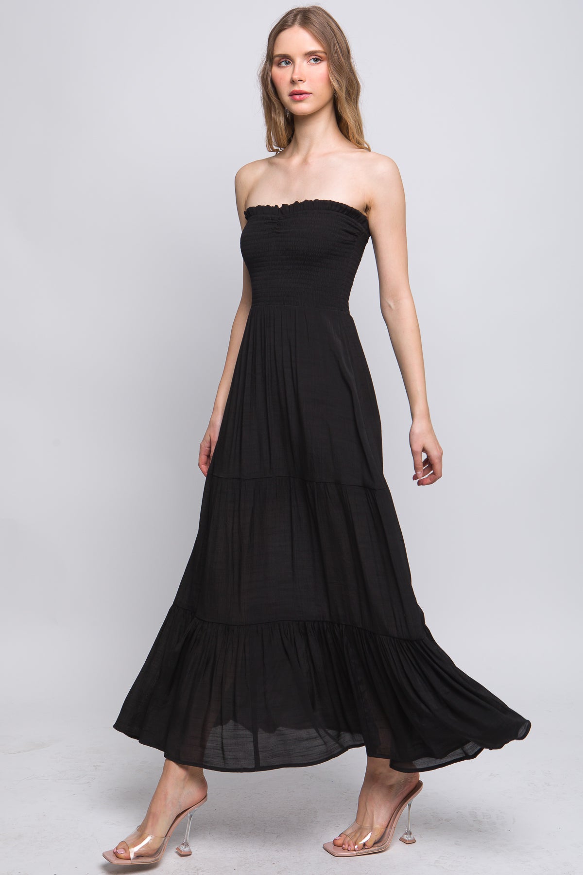 Strapless Maxi Dress Look Up Deals