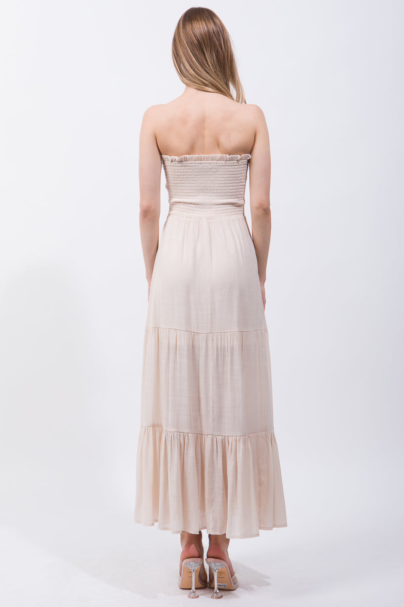 Strapless Maxi Dress Look Up Deals