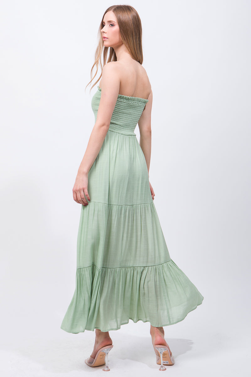 Strapless Maxi Dress Look Up Deals