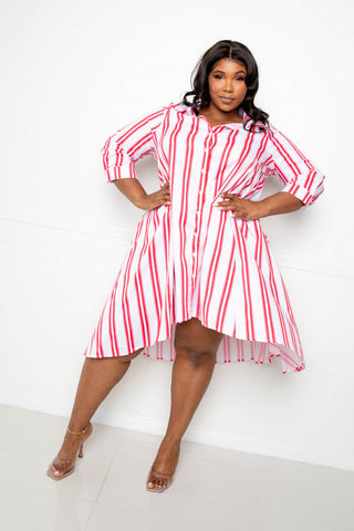 Stripe Shirt Dress Look Up Deals