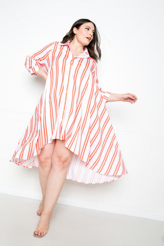 Stripe Shirt Dress Look Up Deals