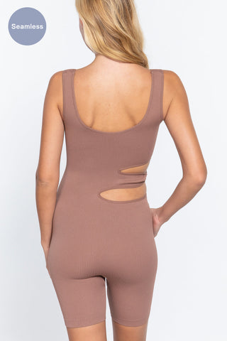 Suave Cut-out Seamless Romper Look Up Deals