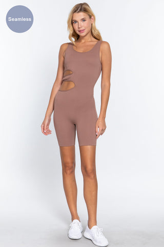 Suave Cut-out Seamless Romper Look Up Deals