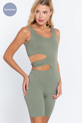 Suave Cut-out Seamless Romper Look Up Deals