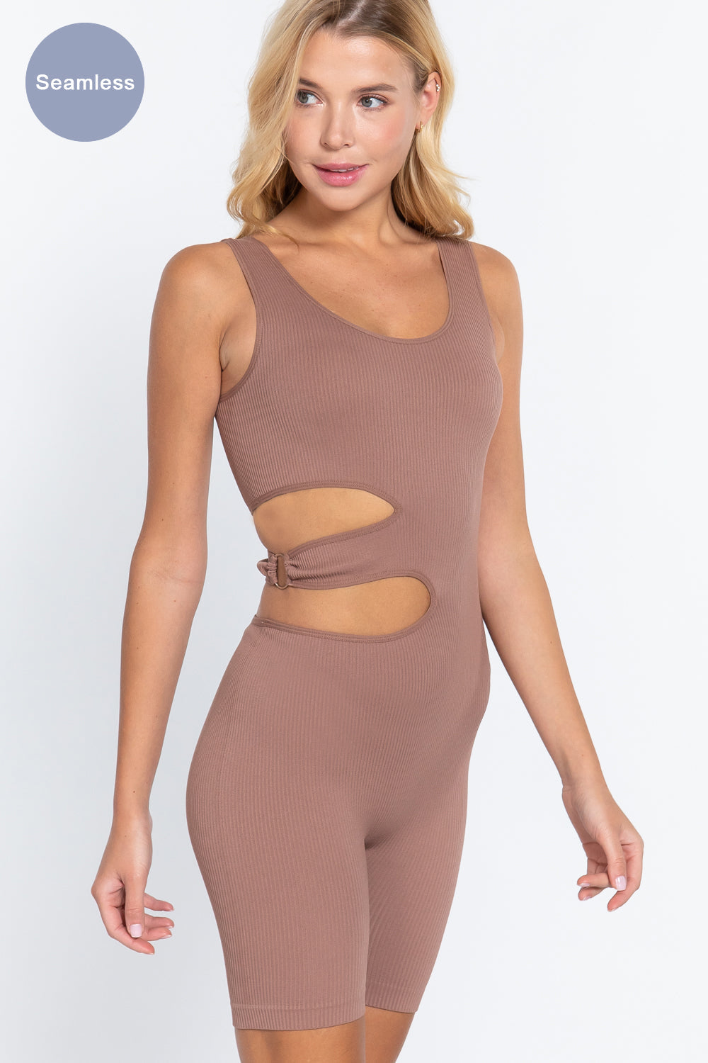 Suave Cut-out Seamless Romper Look Up Deals