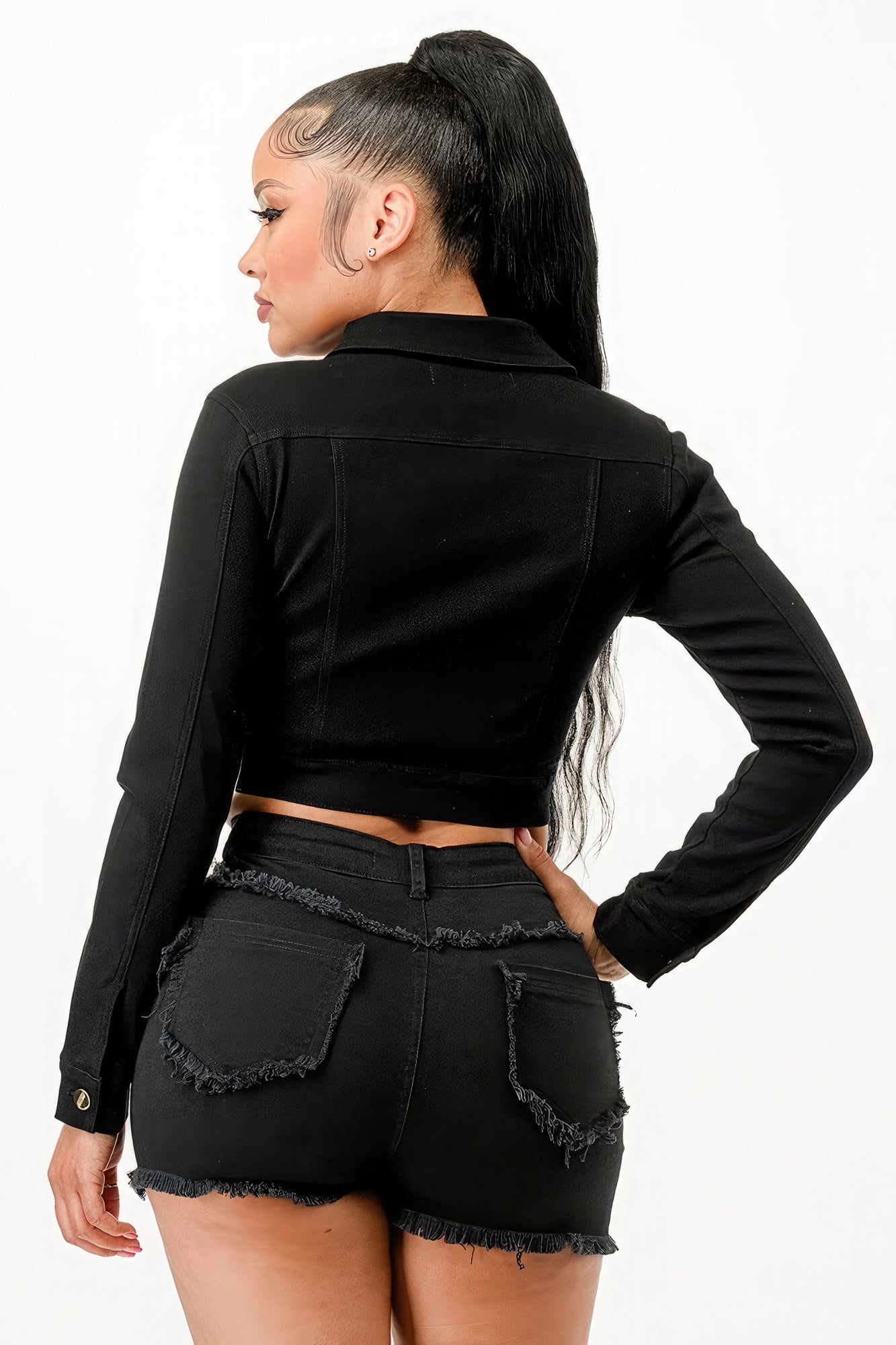 Super Stretchy Cropped Jacket Look Up Deals