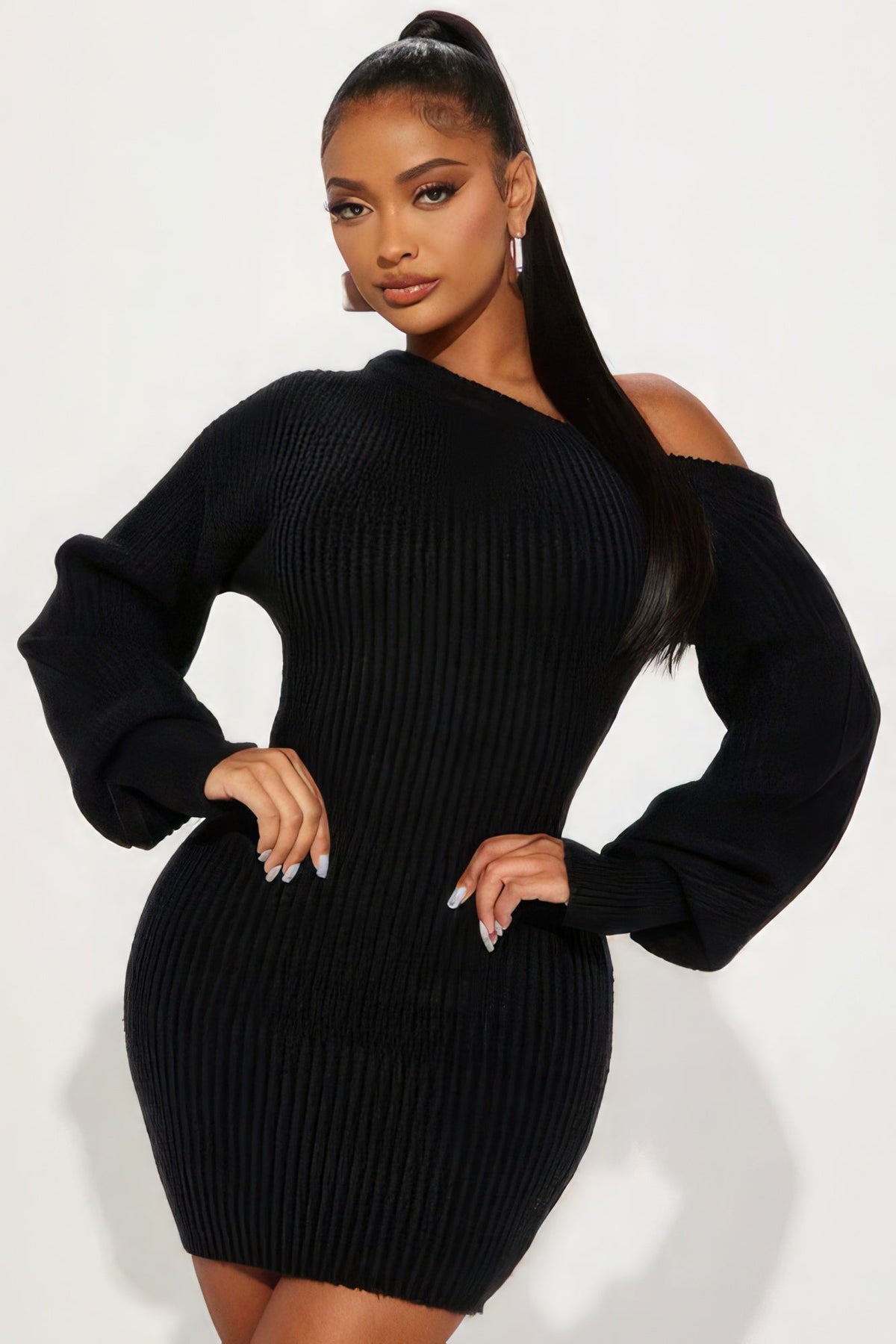 Sweater Knit Mini Dress Look Up Deals