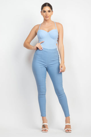 Sweetheart Side Cutouts Bodysuit Look Up Deals