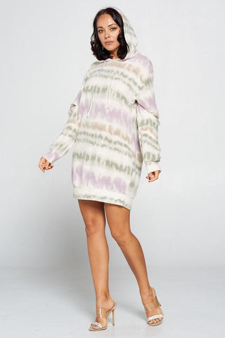 Terry Brushed Print Sweater Dress Look Up Deals