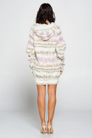 Terry Brushed Print Sweater Dress Look Up Deals