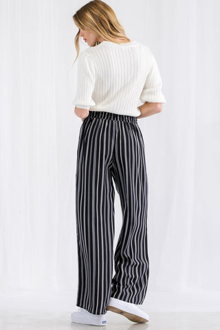 Thira Stripe Wide Leg Pants Look Up Deals