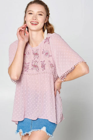 This Detailed Lace Trimmed Bubble Chiffon Blouse Look Up Deals