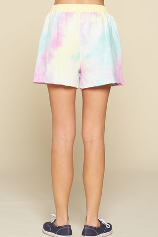 Tie-dye Printed Jersey Shorts Look Up Deals