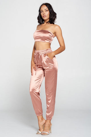 Tube Top Pant Set Look Up Deals