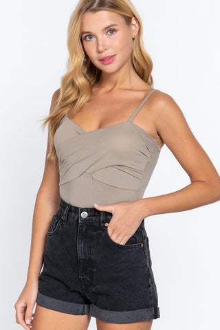 Twisted Cami Bodysuit W/bra Cup Look Up Deals