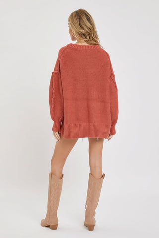 V Neck Oversized Sweater Look Up Deals