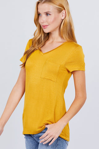 V-neck Rayon Jersey Top Look Up Deals